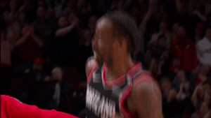 happy portland trail blazers GIF by NBA