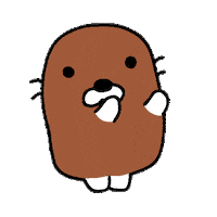 pikuiku mole the g 더지 두더지 Sticker