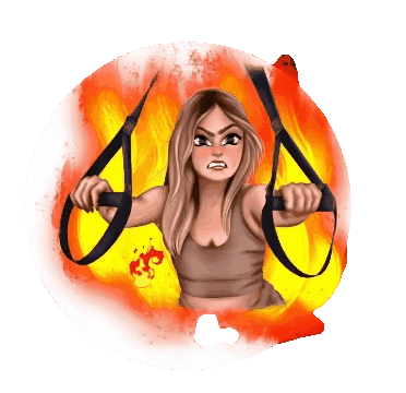 Fire Гнев Sticker by FreshStretching