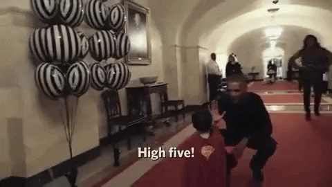 high five GIF by Obama
