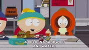 eric cartman eating GIF by South Park 