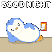 Sleepy Good Night Sticker by Pudgy Penguins