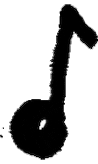 ellettcheyne drawing doodle wiggle music note Sticker