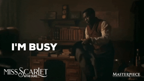 Moses Im Busy GIF by MASTERPIECE | PBS