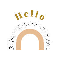 Rainbow Hello Sticker