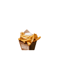 Pieperz food fries eten friet Sticker