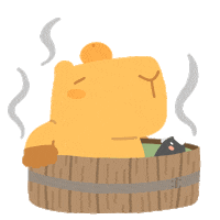 WeirdoStudio raven crow capybara 水豚 Sticker
