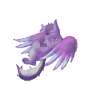 Retrowave_lofi5 chill relax wolf winged wolf Sticker