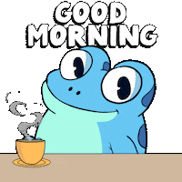 Good Morning Sticker by Croakey