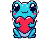 Sending Love Sticker by Croakey