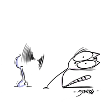 cat wind GIF by marko
