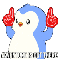 Explore Lets Go Sticker by Pudgy Penguins