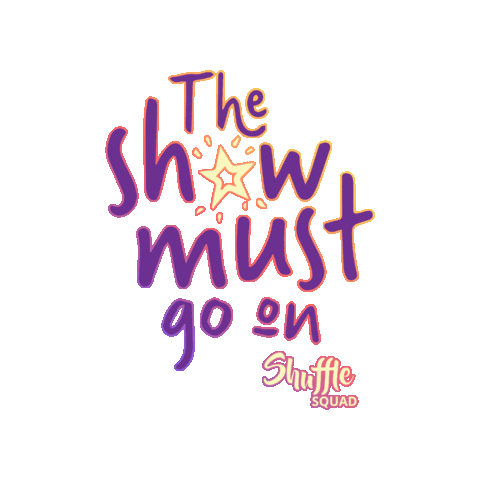 The Show Must Go On Sticker by juhidk
