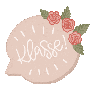 ruthlangedesign toll blumen sprechblase klasse Sticker
