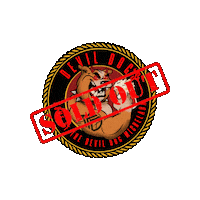 Bartender Soldout Sticker by Devil Dog's