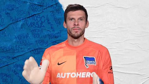 Lets Go Reaction GIF by Hertha BSC