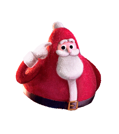 Pensando Santa Claus Sticker by Plan B Latam