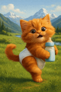 Cat Dance Baby Kitten GIF
