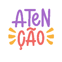 Attention Atencao Sticker by Rabisco de Letras