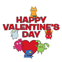 I Love You Hearts Sticker by UglyDolls