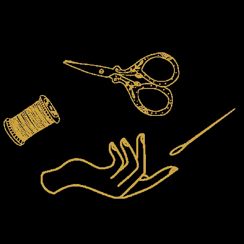 threadedbytatum thread sewing scissors stitch GIF