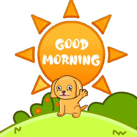 Good Morning Love Sticker by MyMorningDog
