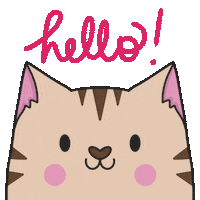 Tabby Cat Smile Sticker by Cat & Raven