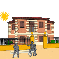 CulturaComunidaddeMadrid sol casa madrid literatura Sticker