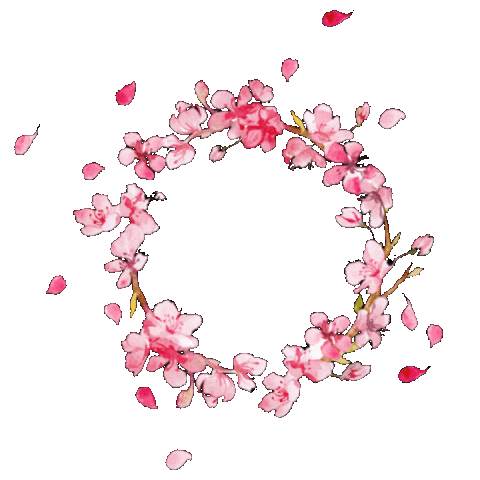 Flowers Circle Sticker