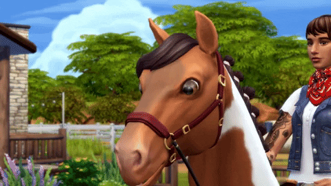 Horse Zoom GIF by The Sims
