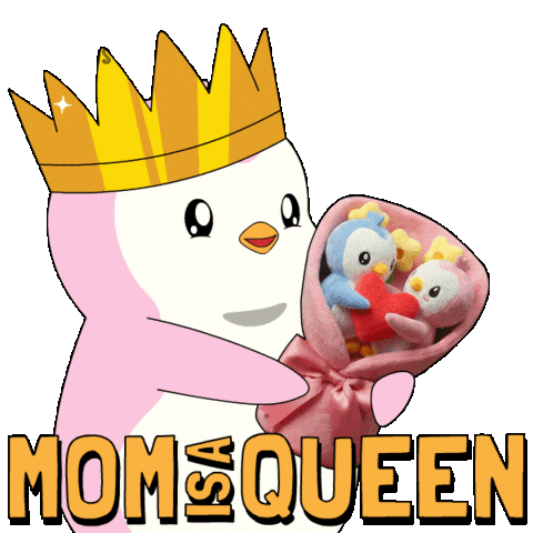 Mothers Day Flower Sticker by Pudgy Penguins