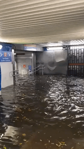 Floodwater Swamps Madrid Metro Stations