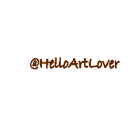 byhelloartlover art lover art love helloartlover hello art lover Sticker