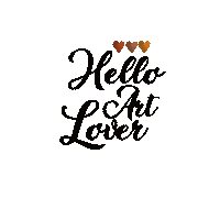 byhelloartlover art lover art love hello art lover helloartlover Sticker