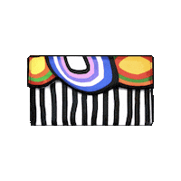 kentstetson abstract clutch fine art abstract art Sticker