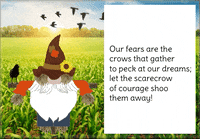 Gnome Scarecrow GIF