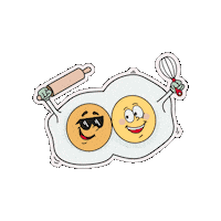 Spiegelei Sticker by Chiro