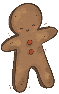 Happy Ginger Bread Sticker