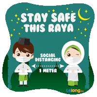 Stayathome Raya Sticker by Lelong Malaysia