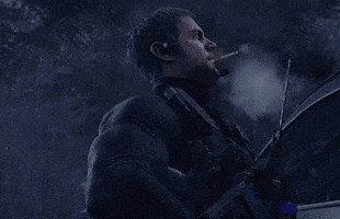 Chris Redfield Smoke GIF