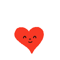 flailustra love happy heart red Sticker
