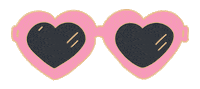 Palm Springs Hearts Sticker by Megan McKean