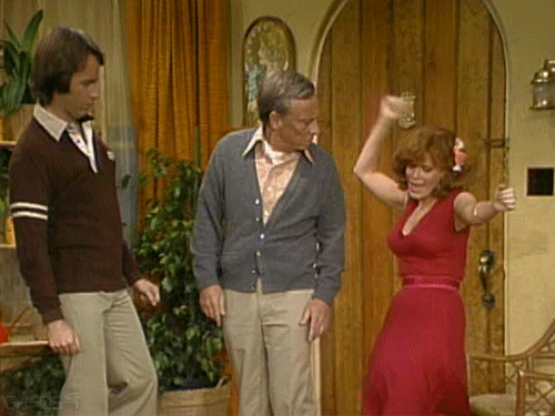 Threes Company Reaction GIF by MOODMAN