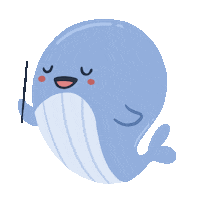 Teacher Whale Sticker by moodoodles