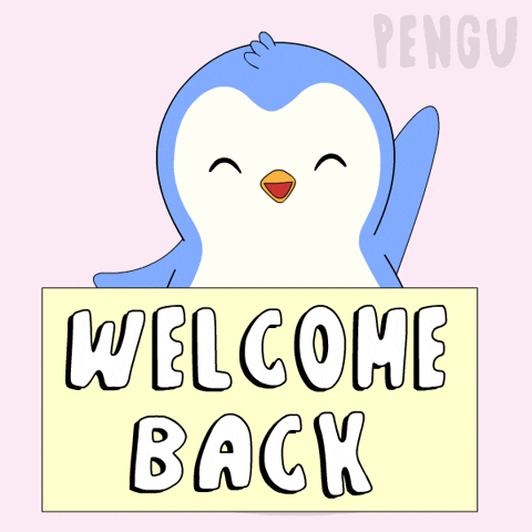 Happy Welcome Back GIF by Pudgy Penguins