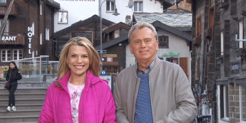 pat sajak laughing GIF by Wheel of Fortune