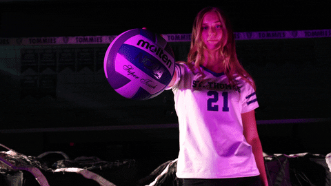 TommieAthletics giphyupload volleyball st thomas st thomas tommies GIF
