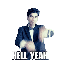 Hell Yeah Agree Sticker by Victor Franklin