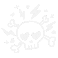 Heart Skull Sticker