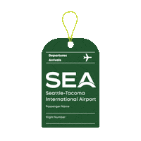 Travel Tag Sticker by Seattle-Tacoma International Airport
